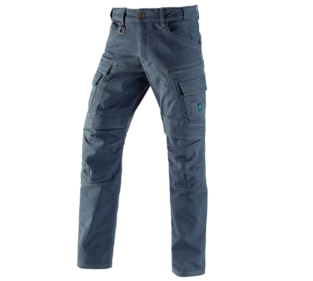 Pracovní kalhoty: Pracovní kalhoty cargo e.s.vintage + ledově modrá