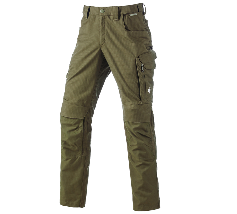 Pracovní kalhoty: Kalhoty do pasu e.s.concrete solid + bahnitá zelená
