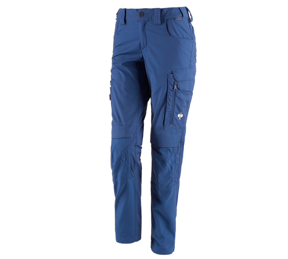 Pracovní kalhoty: Kalhoty do pasu e.s.concrete solid, dámská + alkalická modrá