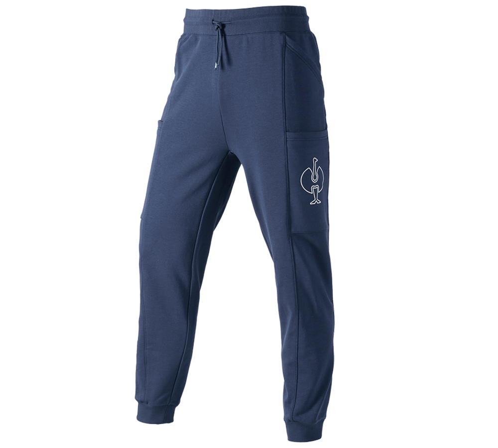 Doplňky: Teplákové kalhoty e.s.trail + hlubinná modrá/bílá