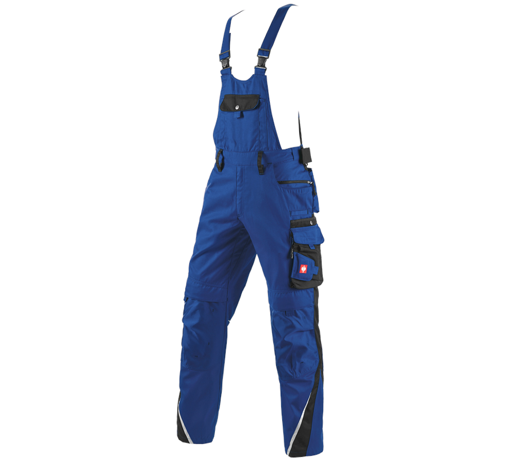 Chlad: Zimní kalhoty s laclem e.s.motion + modrá chrpa/černá