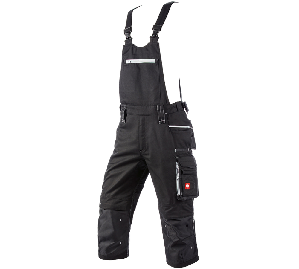 Pracovní kalhoty: Pirátské kalhoty s laclem e.s.motion 2020 + černá/platinová