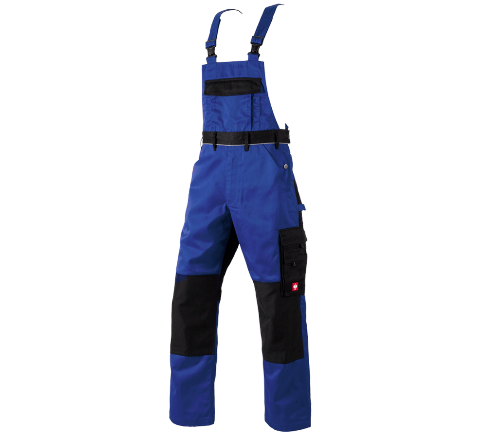 Instalatéři: Kalhoty s laclem e.s.image + modrá chrpa/černá