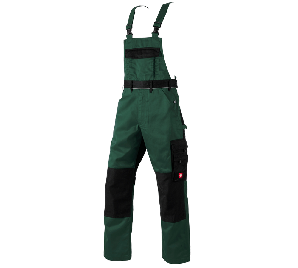 Truhlář / Stolař: Kalhoty s laclem e.s.image + zelená/černá