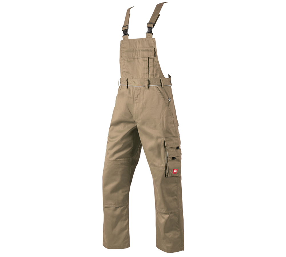 Pracovní kalhoty: Kalhoty s laclem e.s.classic + khaki