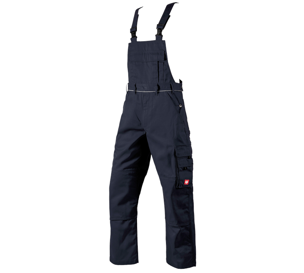 Pracovní kalhoty: Kalhoty s laclem e.s.classic + tmavomodrá