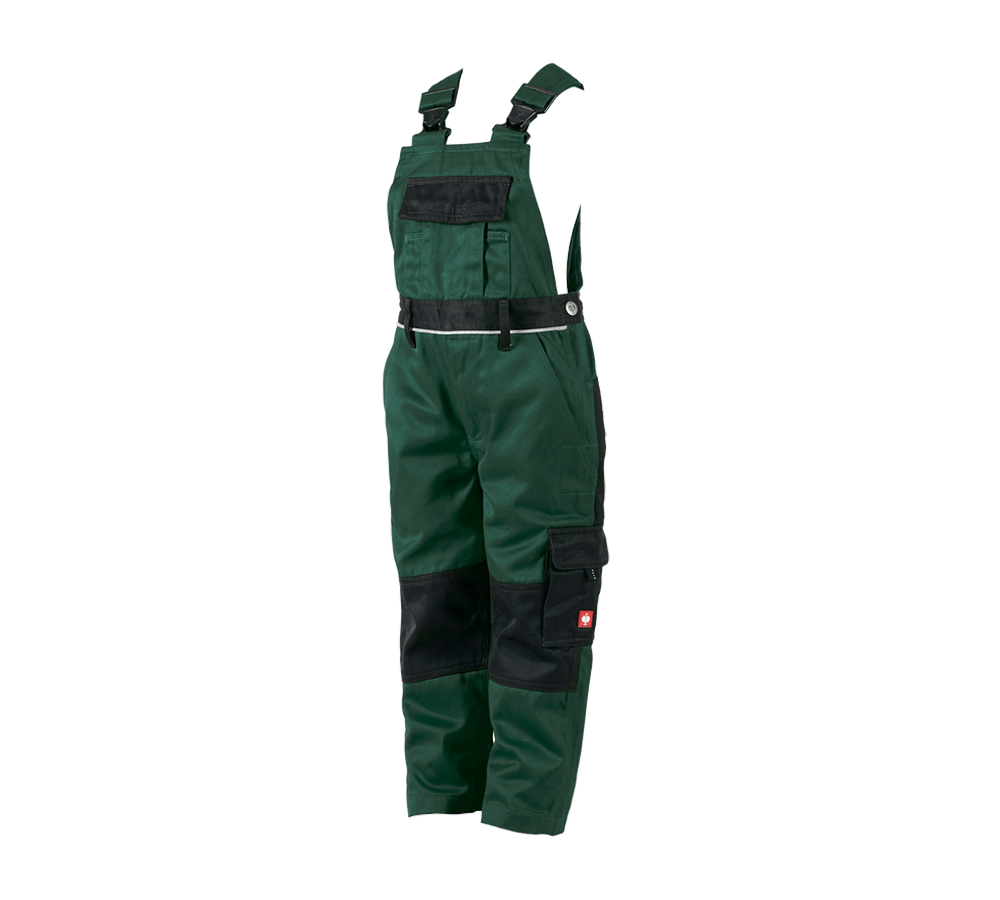 Kalhoty: Dětské kalhoty s laclem e.s.image + zelená/černá