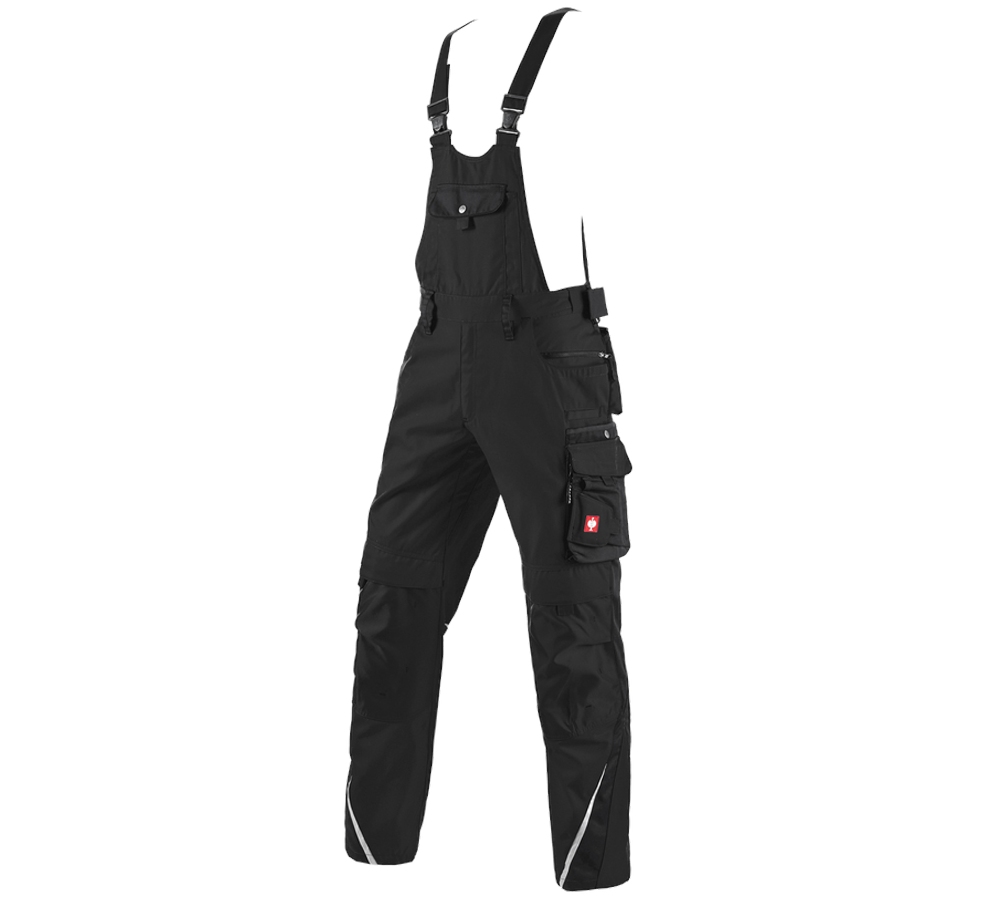 Pracovní kalhoty: Kalhoty s laclem e.s.motion + černá