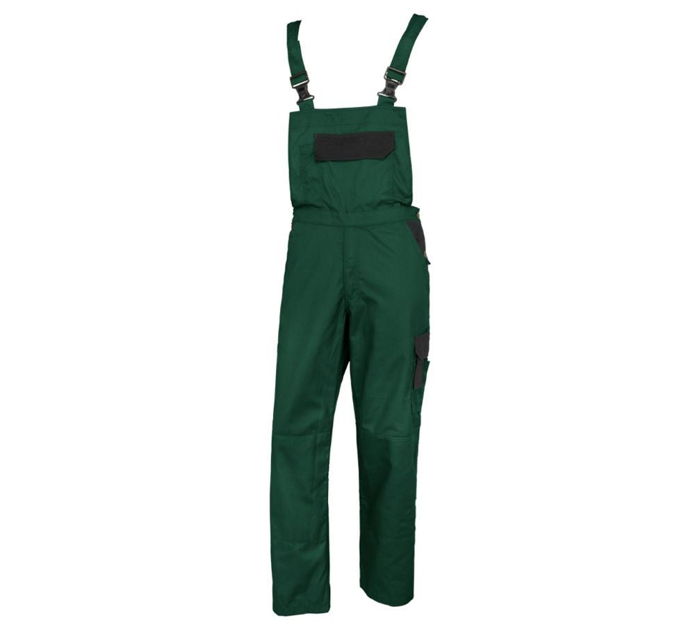 Pracovní kalhoty: STONEKIT Kalhoty s laclem Odense + zelená/černá