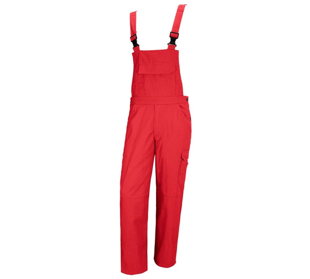Pracovní kalhoty: STONEKIT Kalhoty s laclem Aalborg + červená