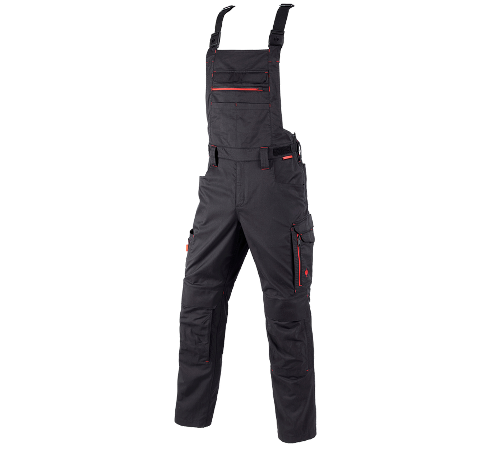 Pracovní kalhoty: Kalhoty s laclem e.s.concrete light allseason + černá