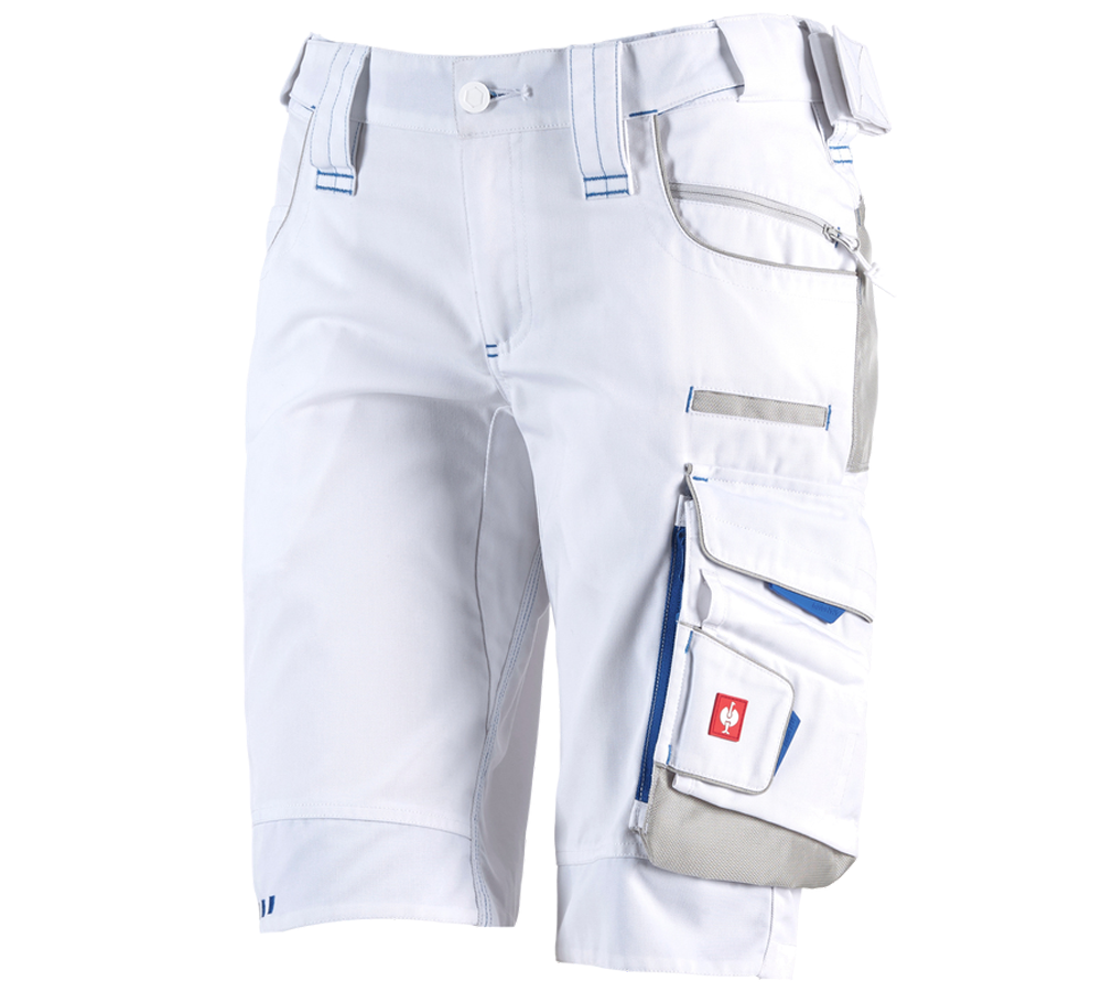 Pracovní kalhoty: Šortky e.s.motion 2020, dámské + bílá/enciánově modrá