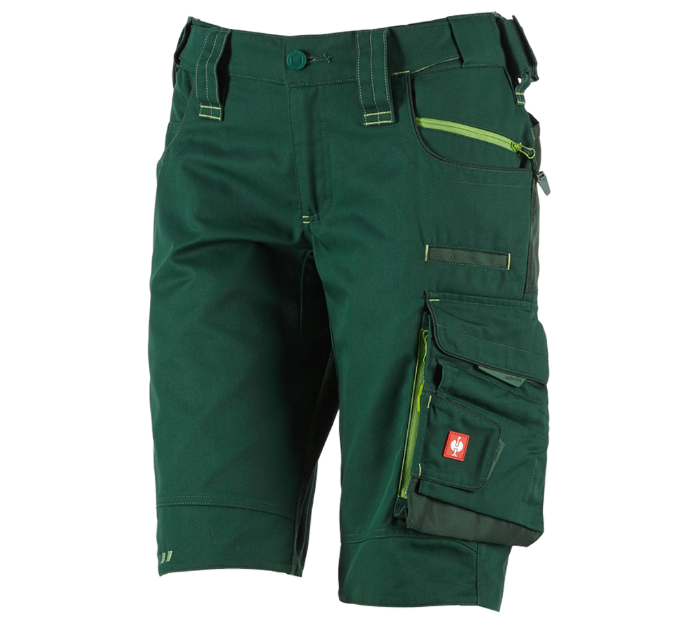 Pracovní kalhoty: Šortky e.s.motion 2020, dámské + zelená/mořská zelená