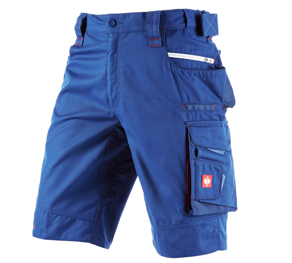 Pracovní kalhoty: Šortky e.s.motion 2020 + modrá chrpa/ohnivě červená