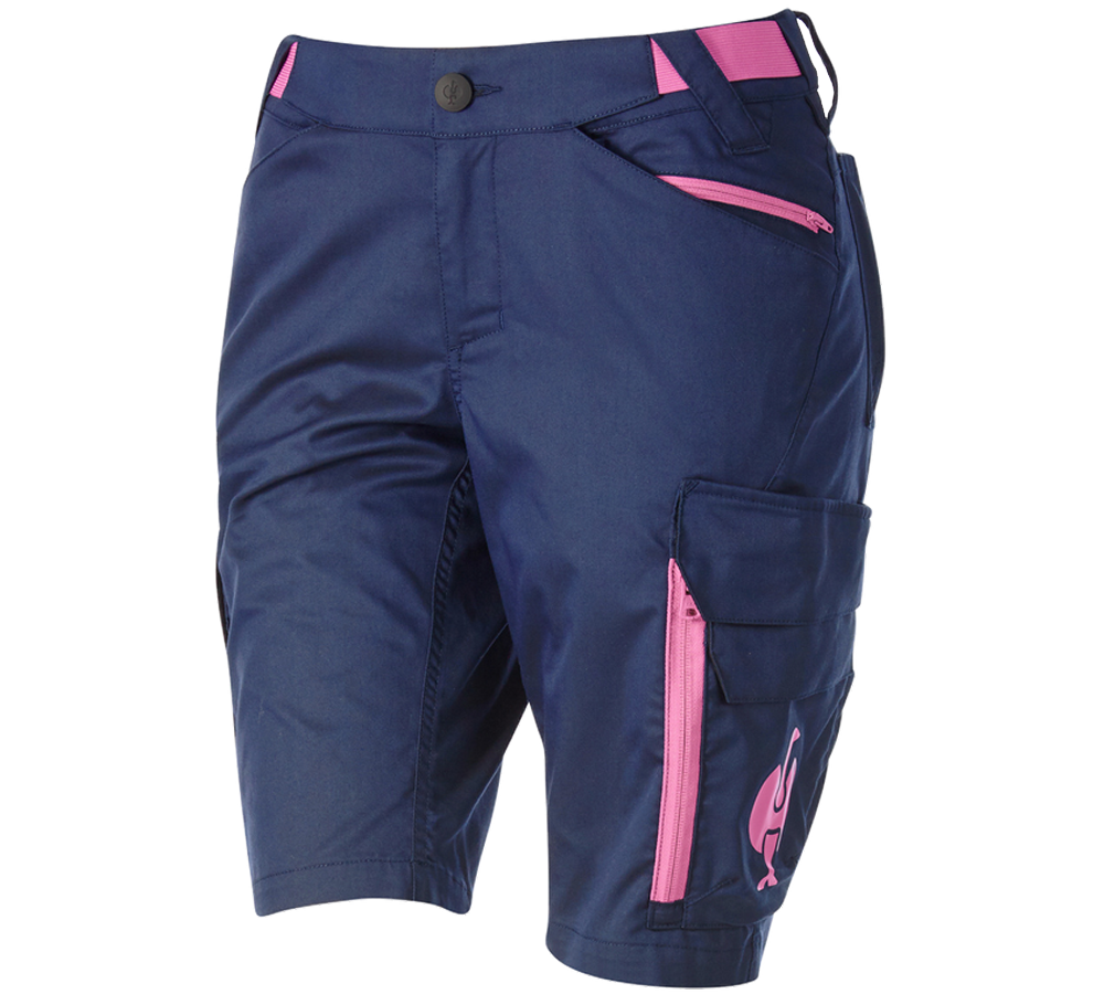 Pracovní kalhoty: Šortky e.s.trail, dámské + hlubinněmodrá/tara pink
