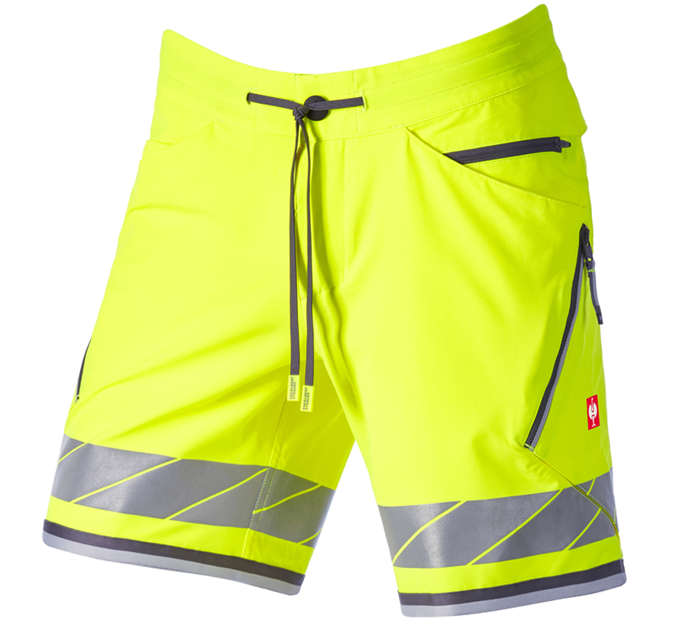 Oděvy: Reflex funkční šortky e.s.ambition + výstražná žlutá/antracit