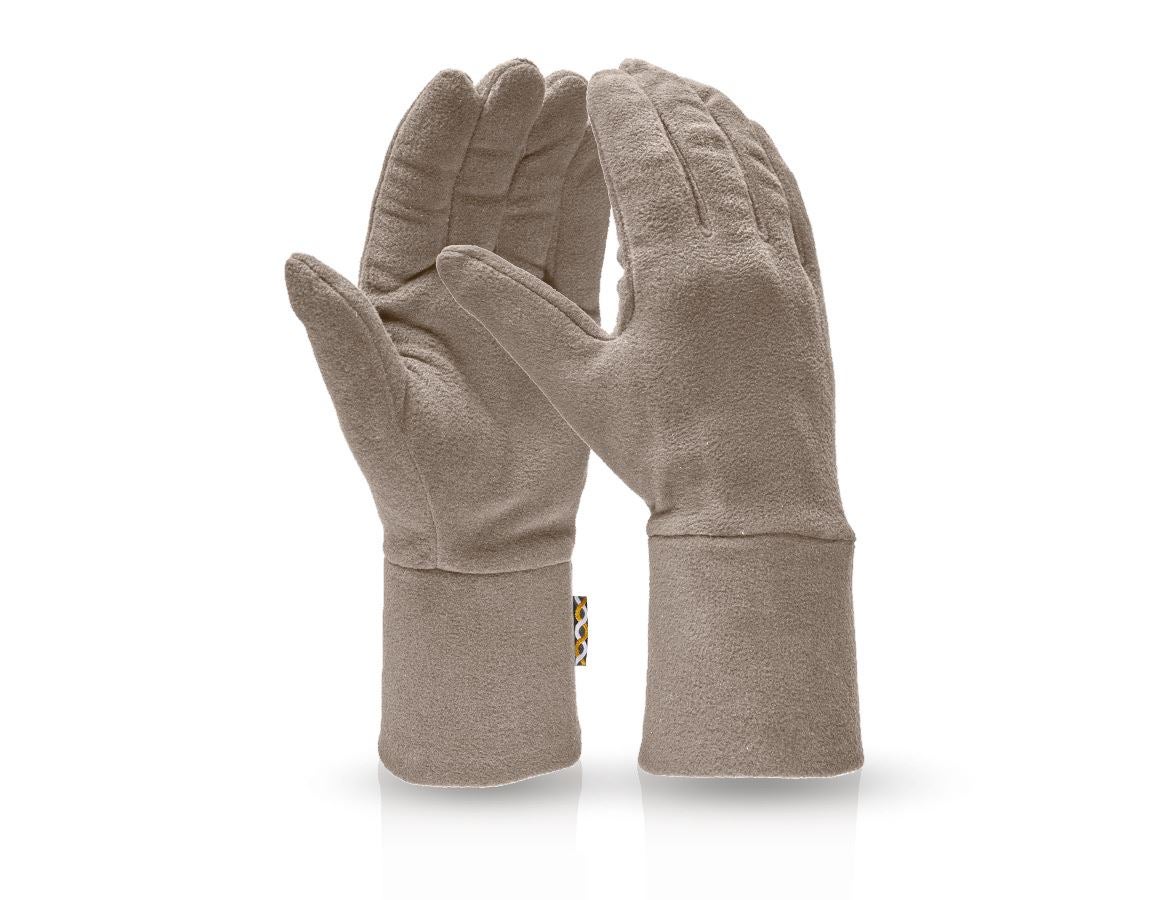 Textilní: e.s. FIBERTWIN® microfleece rukavice + kámen