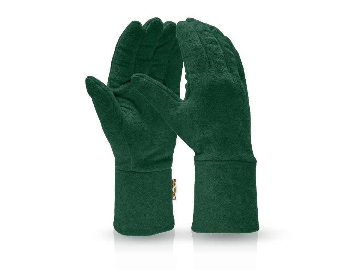 Chlad: e.s. FIBERTWIN® microfleece rukavice + zelená