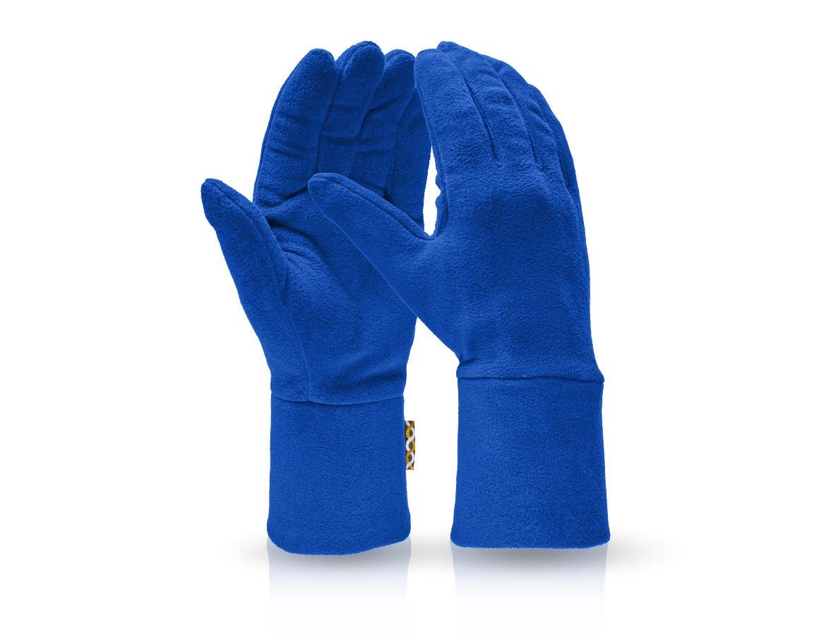 Textilní: e.s. FIBERTWIN® microfleece rukavice + modrá chrpa