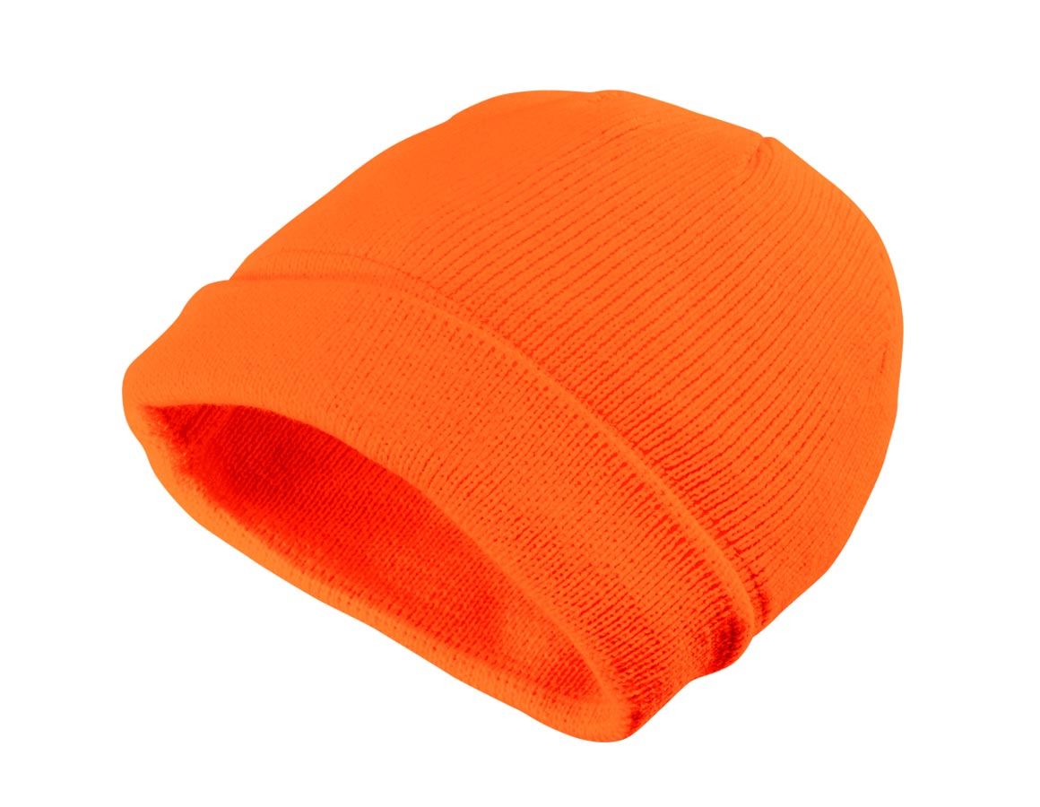 Chlad: Zimní pletená čepice Neon + oranžová
