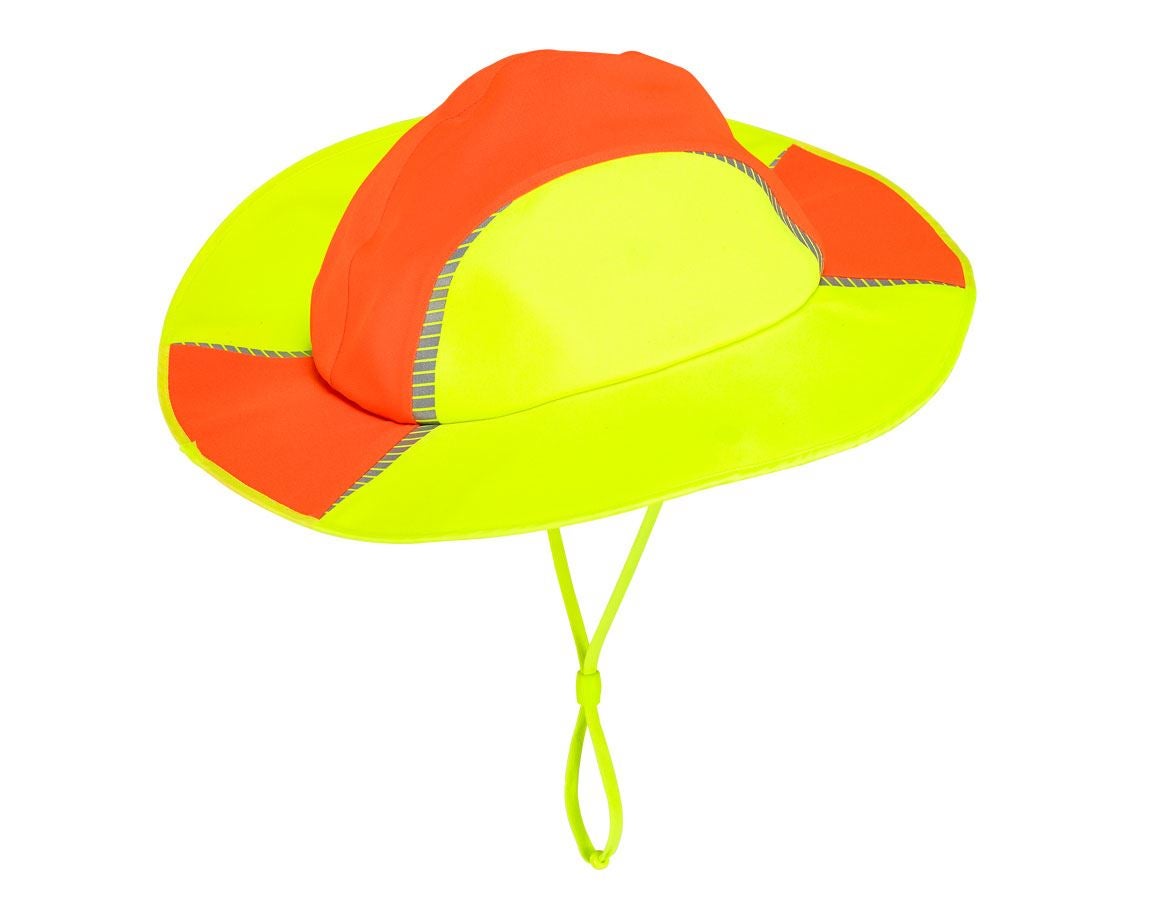Doplňky: Funkční klobouk do deště e.s.motion 2020 + výstražná oranžová/výstražná žlutá