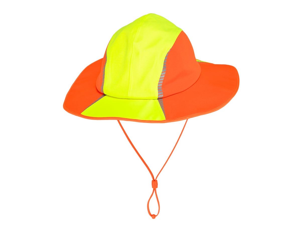 Doplňky: Funkční klobouk do deště e.s.motion 2020 + výstražná žlutá/výstražná oranžová