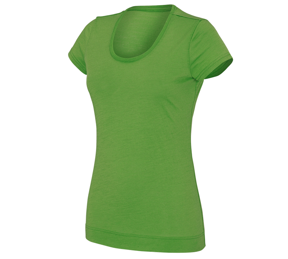 Trička | Svetry | Košile: e.s. Tričko Merino light, dámské + mořská zelená