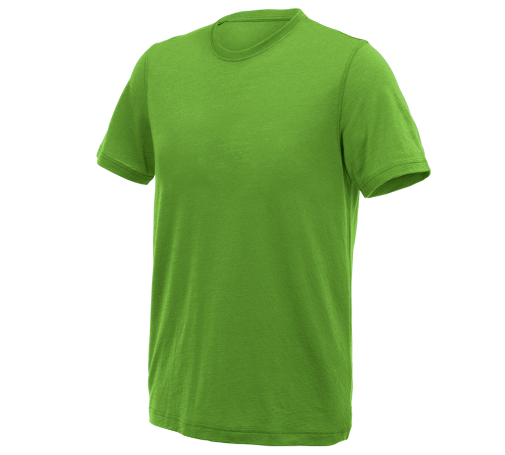 Trička, svetry & košile: e.s. Tričko Merino light + mořská zelená