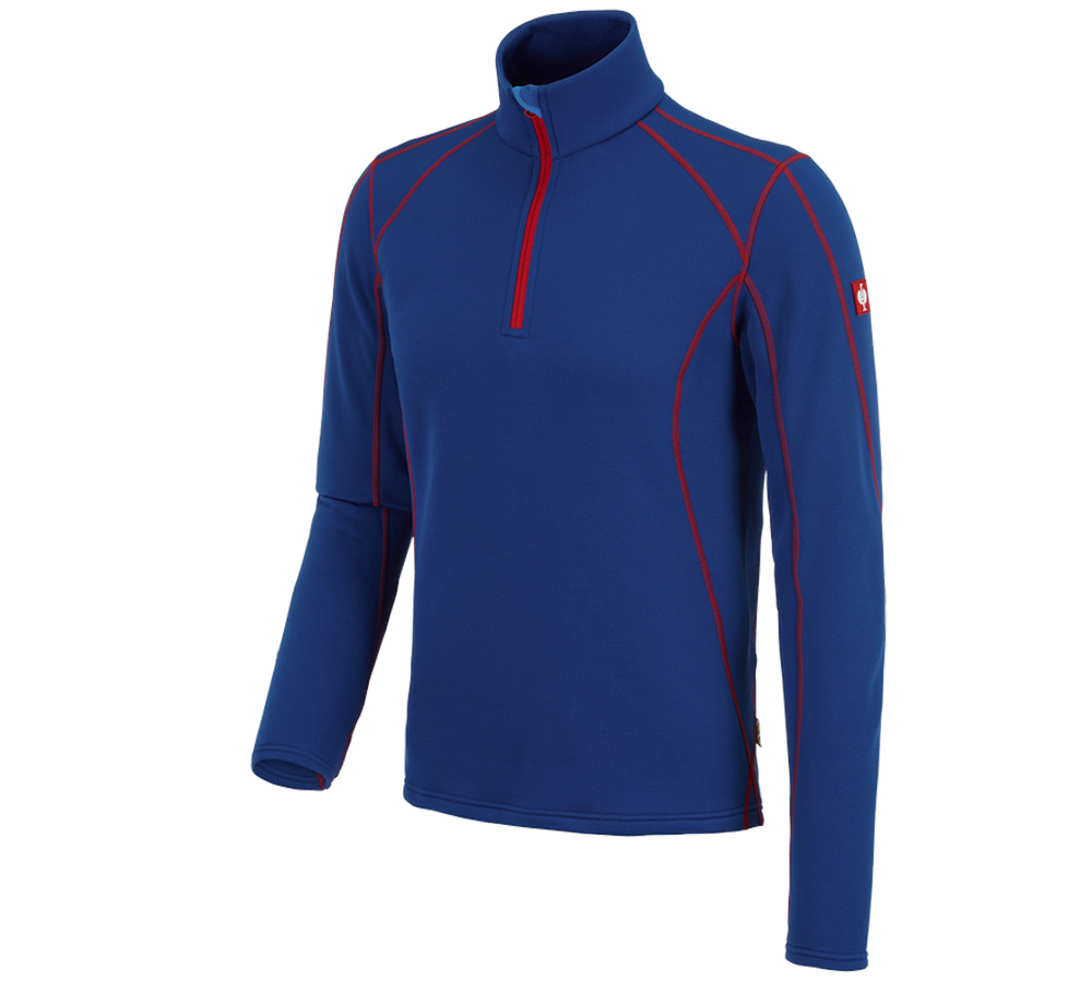 Trička, svetry & košile: Funkční-Troyer thermo stretch e.s.motion 2020 + modrá chrpa/ohnivě červená