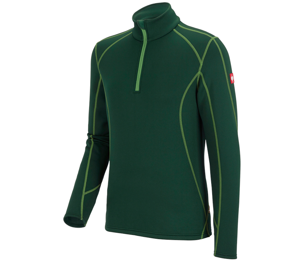 Trička, svetry & košile: Funkční-Troyer thermo stretch e.s.motion 2020 + zelená/mořská zelená