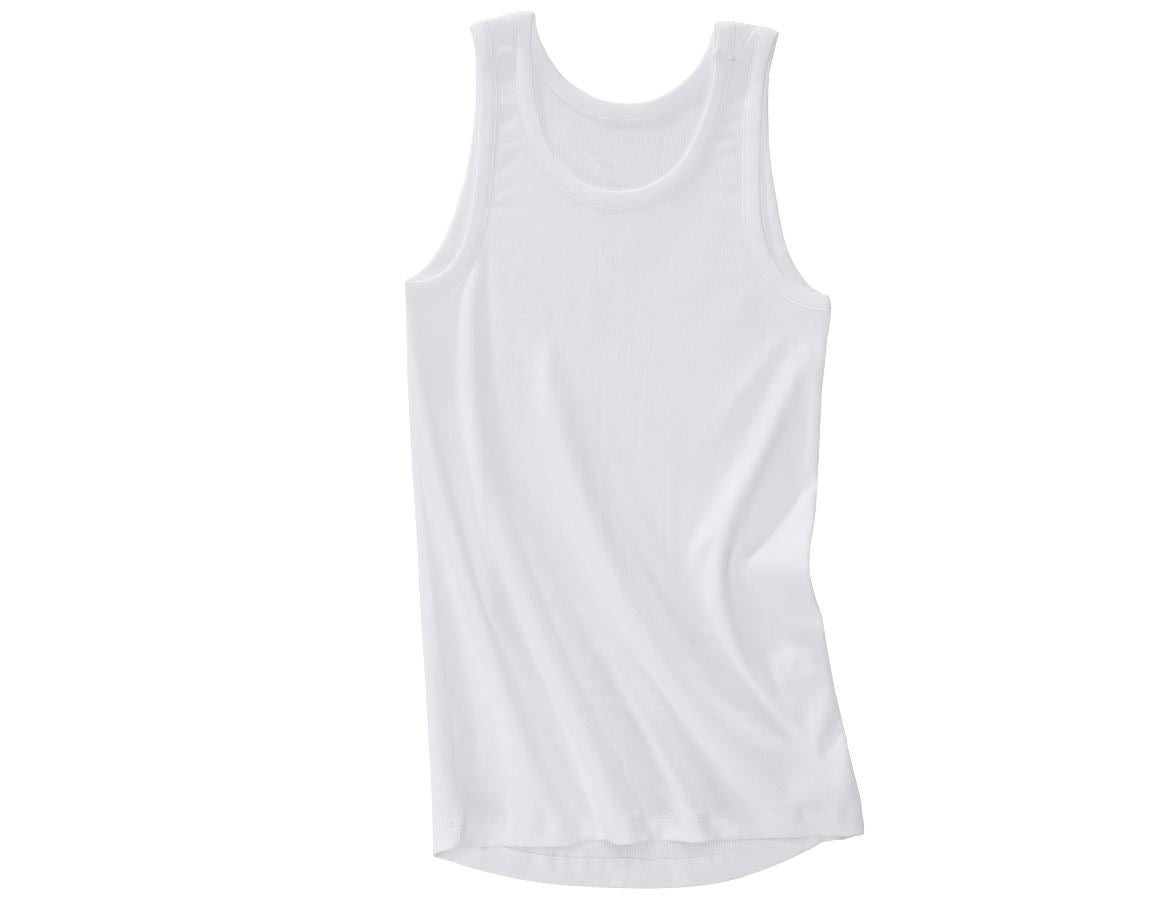 Spodní prádlo | Termo oblečení: e.s. Tílko z žebrované bavlny + bílá