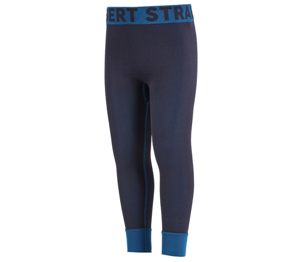 Funkční spodní prádlo: e.s. Funkční-Long Pants semaless - warm, dětská + tmavomodrá