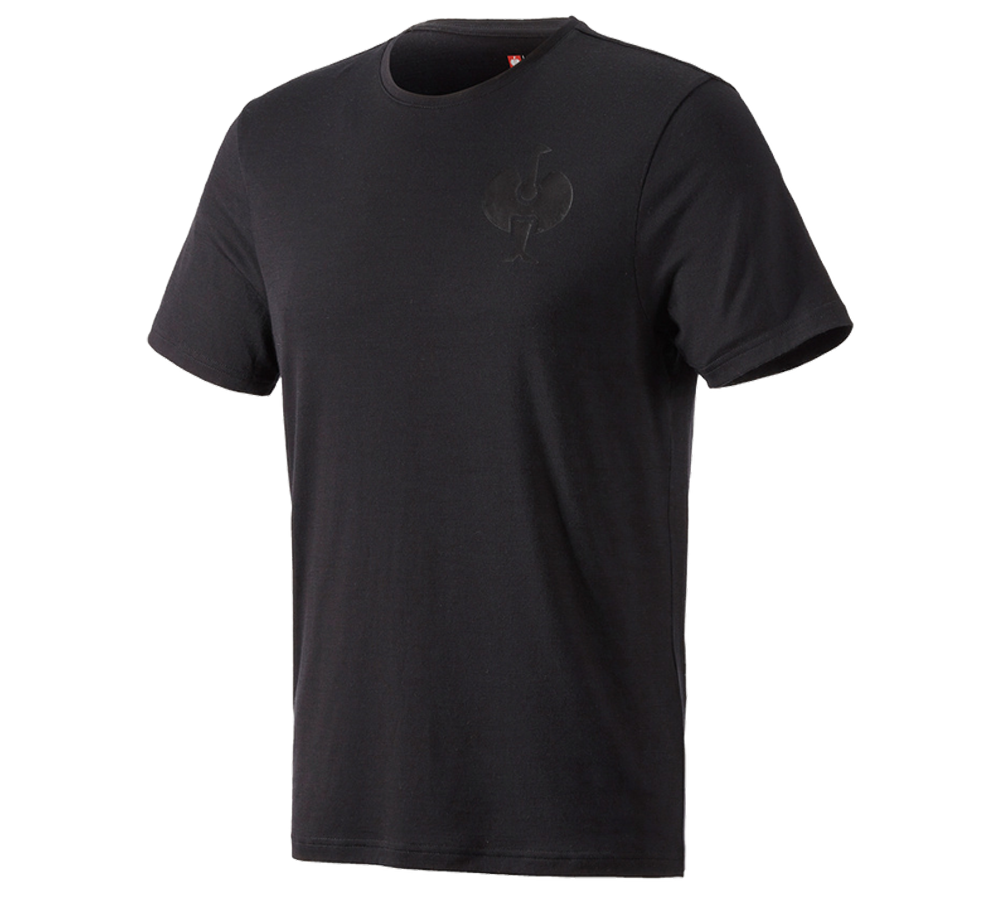 Trička, svetry & košile: Tričko Merino e.s.trail + černá