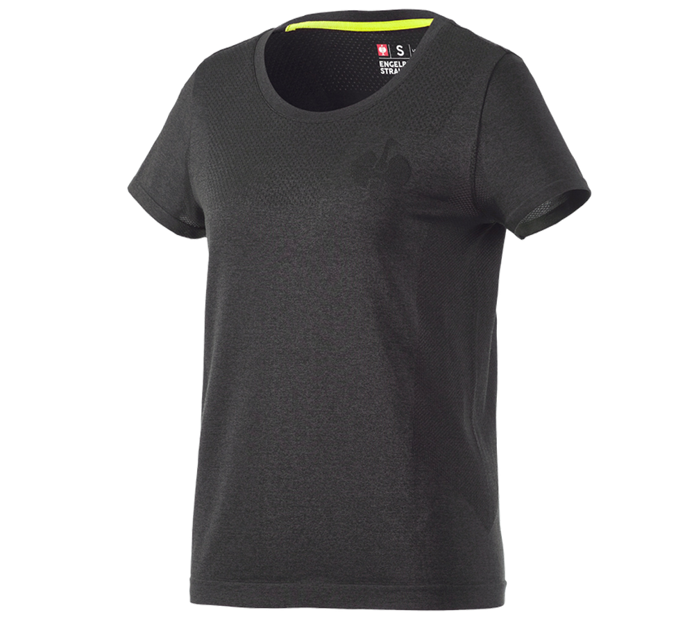 Trička | Svetry | Košile: Tričko seamless e.s.trail, dámská + černá melange