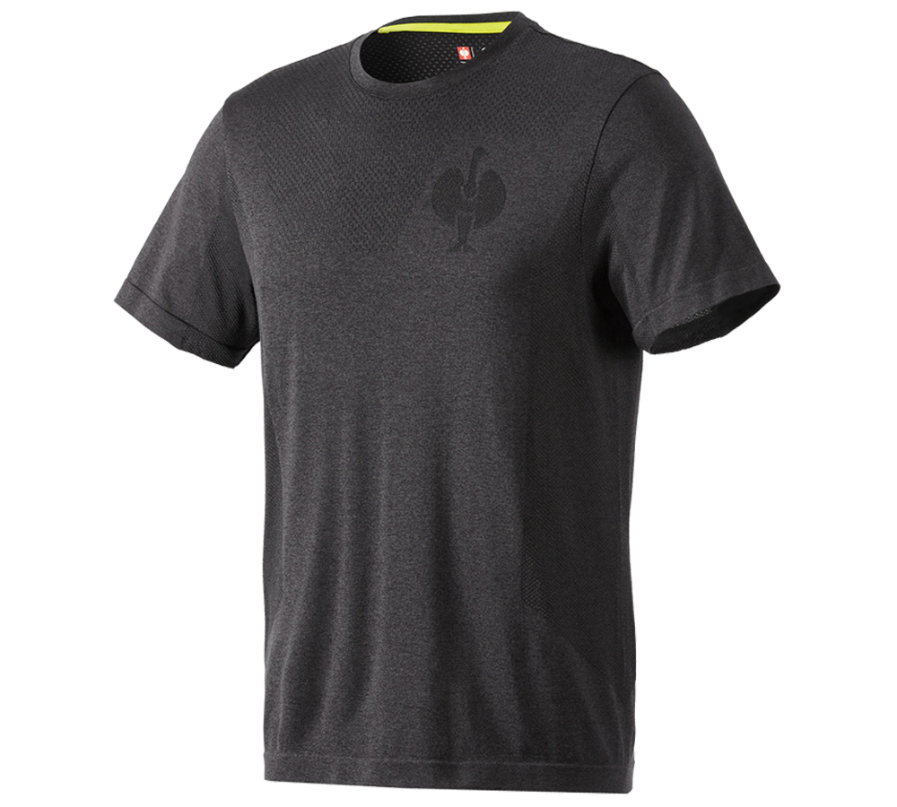 Trička, svetry & košile: Tričko seamless e.s.trail + černá melange