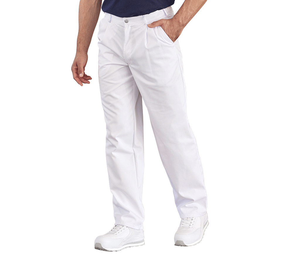 Pracovní kalhoty: Pánské pracovní kalhoty Tom + bílá
