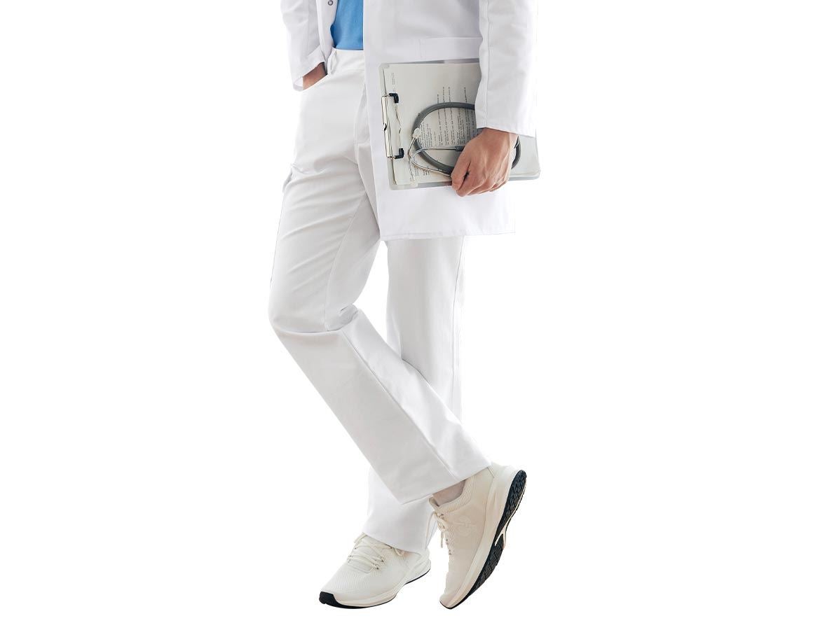 Pracovní kalhoty: Pánské kalhoty Oskar + bílá