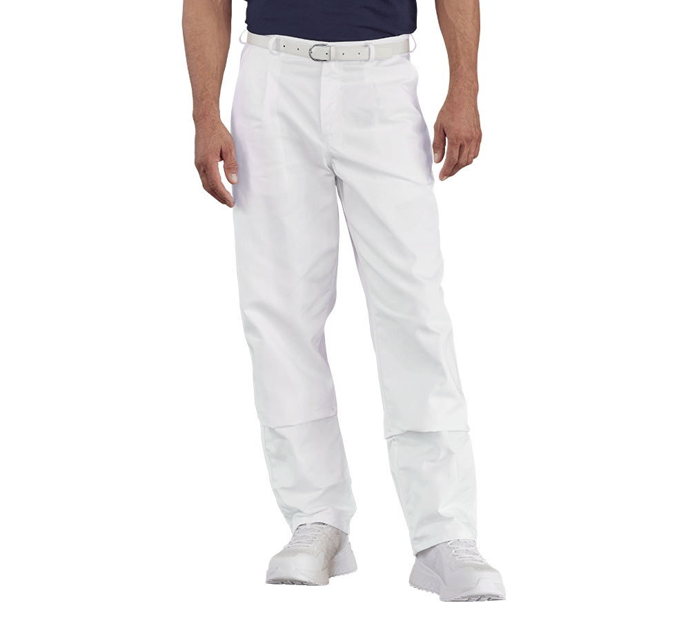 Pracovní kalhoty: Pánské pracovní kalhoty Christoph + bílá