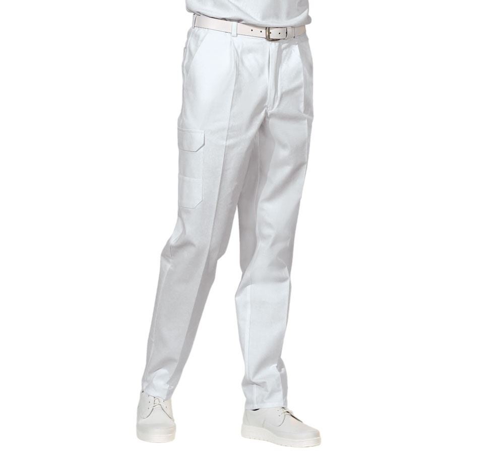 Pracovní kalhoty: Pánské pracovní kalhoty Jack + bílá