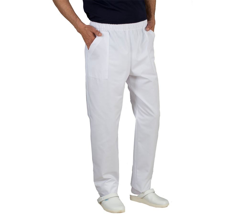 Pracovní kalhoty: Navlékací kalhoty Lanzarote + bílá