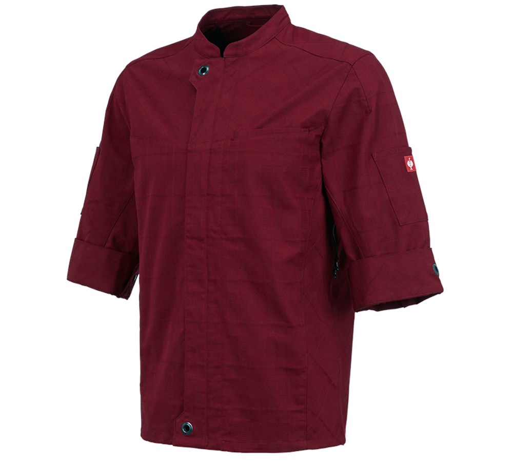Trička, svetry & košile: Pracovní bunda s krátkými rukávy e.s.fusion,pánská + rubínová