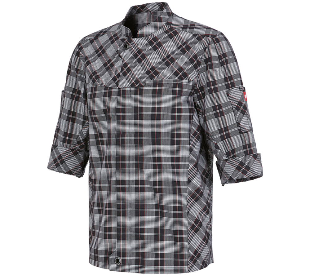 Trička, svetry & košile: Pracovní bunda s krátkými rukávy e.s.fusion,pánská + černá/bílá/červená