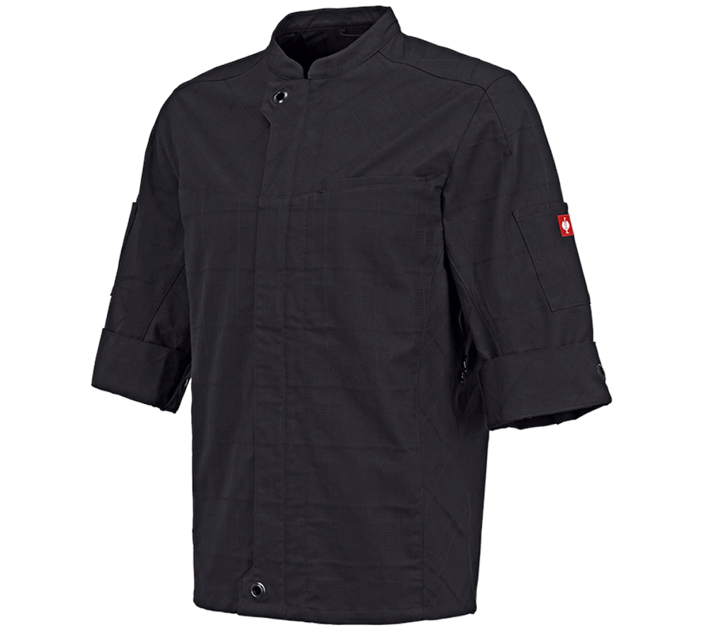 Trička, svetry & košile: Pracovní bunda s krátkými rukávy e.s.fusion,pánská + černá