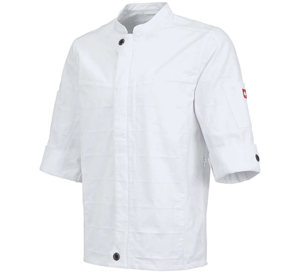 Trička, svetry & košile: Pracovní bunda s krátkými rukávy e.s.fusion,pánská + bílá