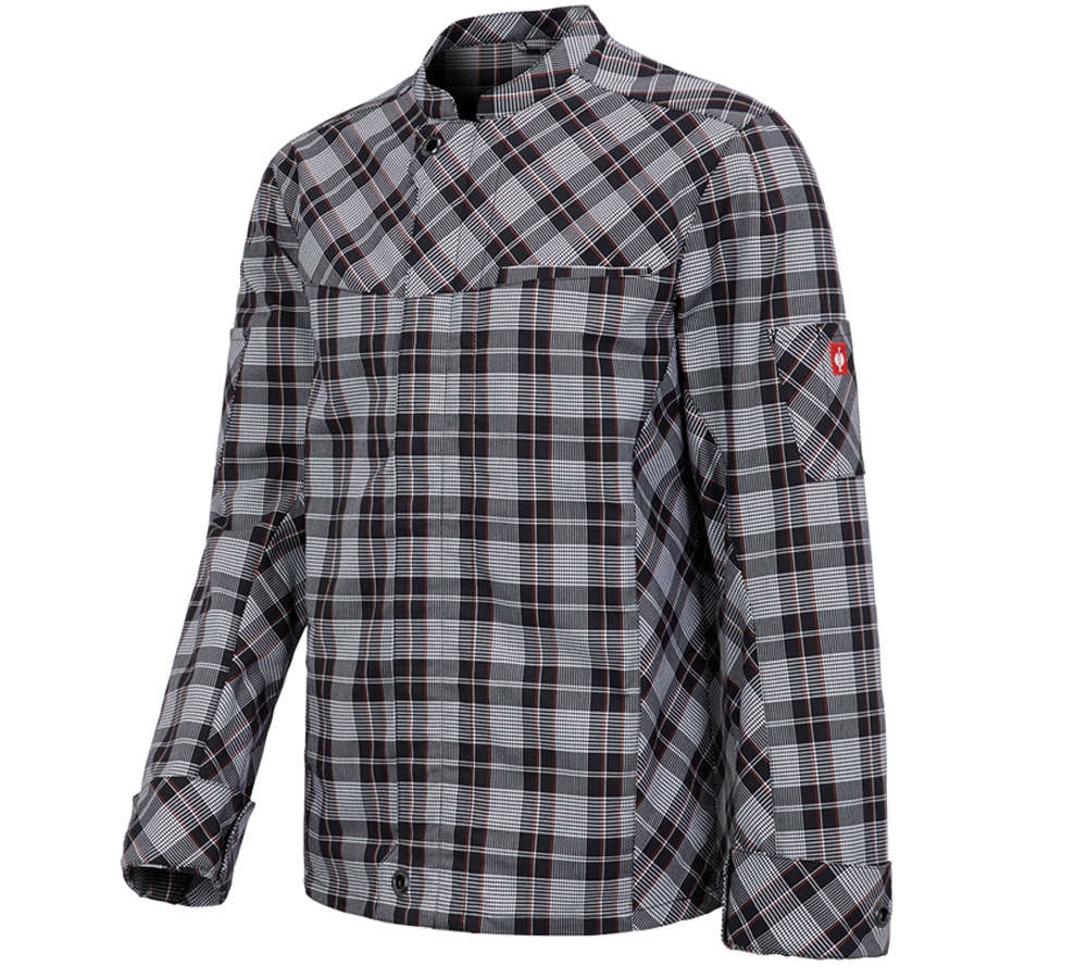 Trička, svetry & košile: Pracovní bunda s dlouhými rukávy e.s.fusion,pánská + černá/bílá/červená