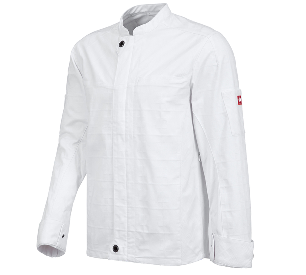 Pracovní bundy: Pracovní bunda s dlouhými rukávy e.s.fusion,pánská + bílá