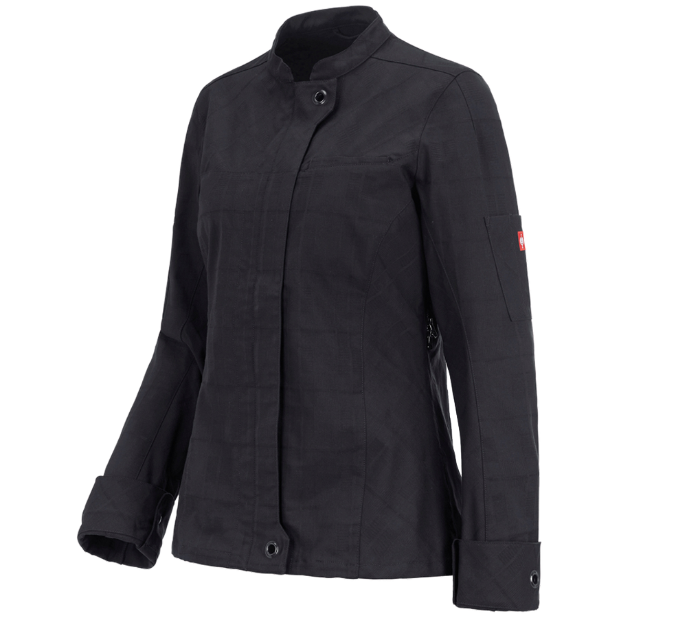 Trička | Svetry | Košile: Pracovní bunda s dlouhými rukávy e.s.fusion,dámská + černá