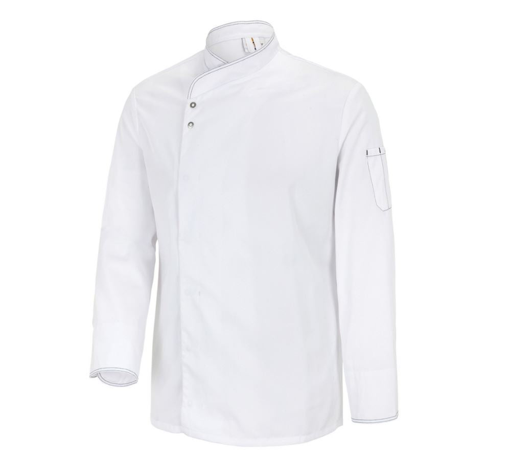 Trička, svetry & košile: Kuchařská bunda Lyon + bílá