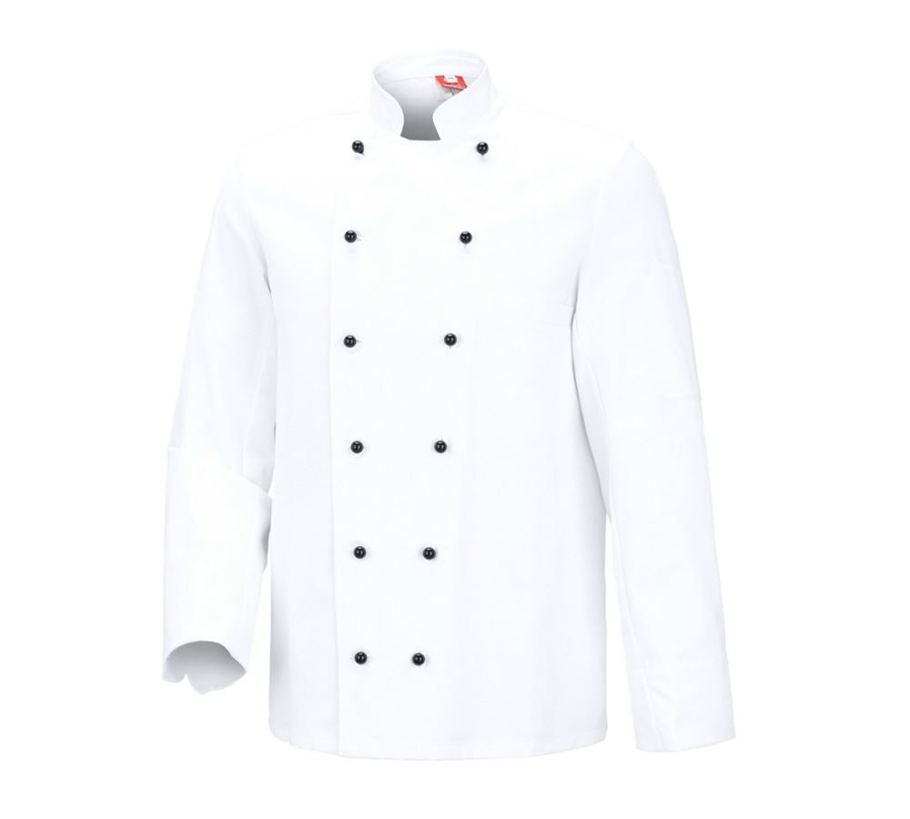 Trička, svetry & košile: Kuchařská bunda De Luxe + bílá