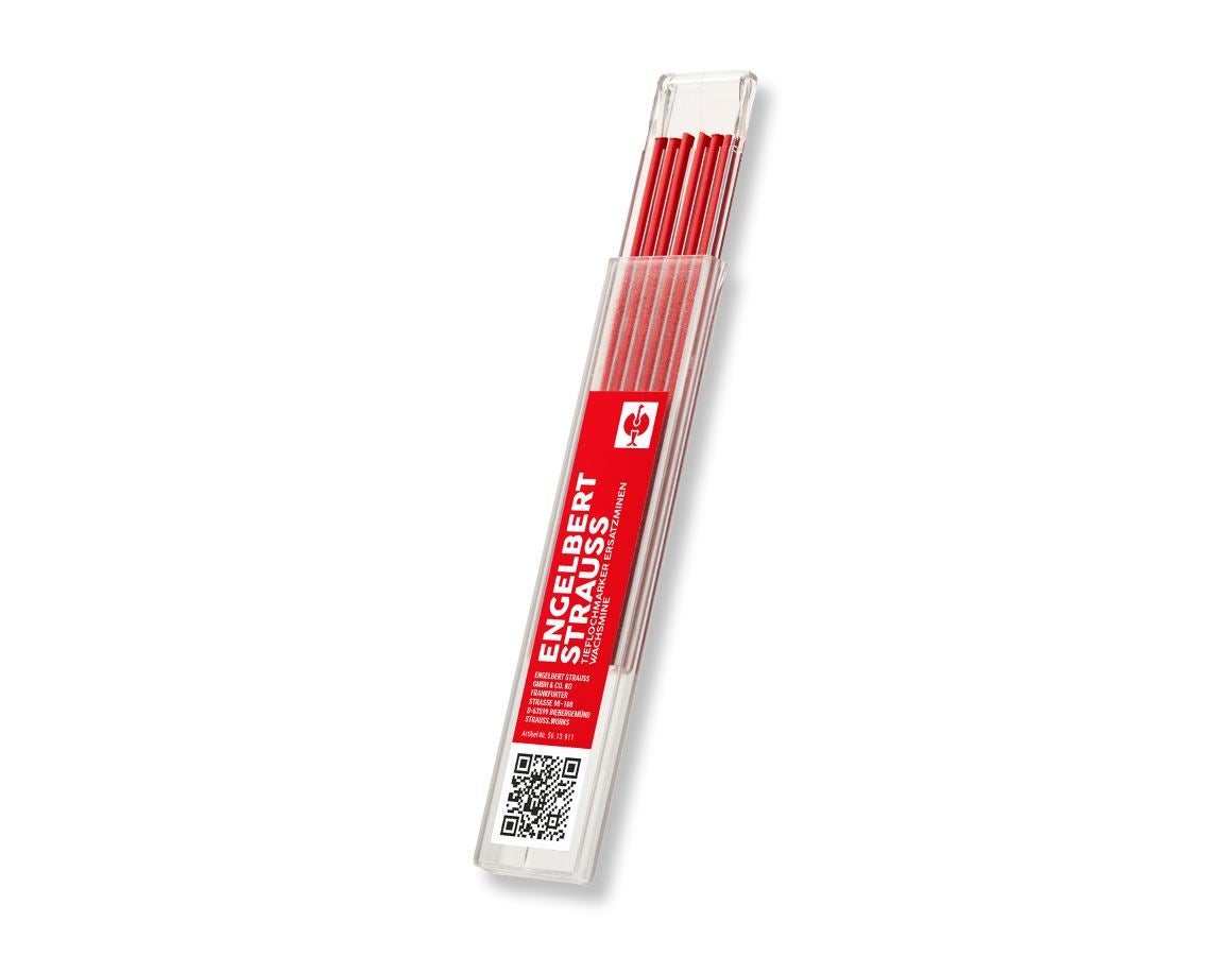Značkovací nástroje: e.s. Náhradní tuha do značkovače s dlouhým hrotem + červená